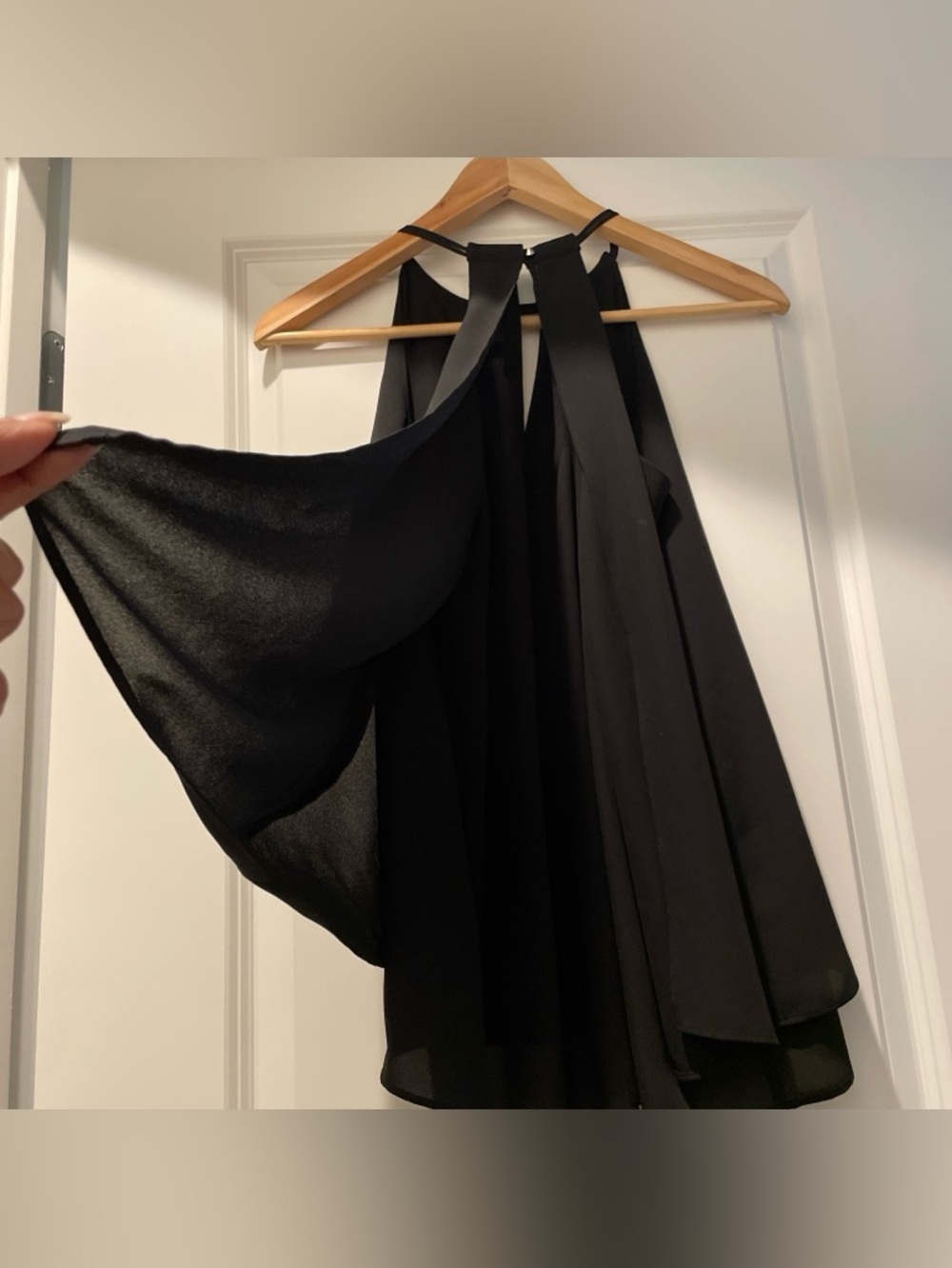 Banana Republic Halter Top Black Size XS Fairy Feminine Formal Glamour Party